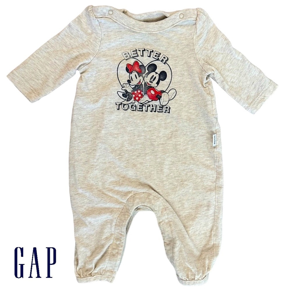 Baby Gap Disney Mickey Minnie 0-3 Months one piece outfit